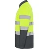 Roly Techniniai, gerai matomi ilgomis rankovėmis polo marškinėliai POLARIS L/S Švino/fluoro geltona