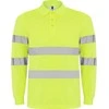 Roly Techniniai, gerai matomi ilgomis rankovėmis polo marškinėliai POLARIS L/S Fluoro geltona