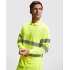 Roly Techniniai, gerai matomi ilgomis rankovėmis polo marškinėliai POLARIS L/S Fluoro geltona