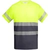 Roly Techniniai gerai matomi marškinėliai trumpomis rankovėmis TAURI Švino/fluoro geltona