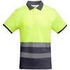 Roly Techniniai gerai matomi trumpomis rankovėmis polo marškinėliai ATRIO Švino/fluoro geltona