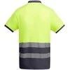 Roly Techniniai gerai matomi trumpomis rankovėmis polo marškinėliai ATRIO Švino/fluoro geltona