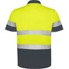 Roly Techniniai gerai matomi trumpomis rankovėmis polo marškinėliai POLARIS Švino/fluoro geltona