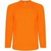 Roly Techniniai ilgomis rankovėmis marškinėliai su reglano raštu MONTECARLO L/S Fluoro oranžinė