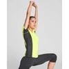 Roly Techniniai marškinėliai iš dviejų poliesterio audinių SHANGHAI WOMAN Fluoro geltona/juoda