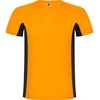 Roly Dviejų poliesterio audinių trumpų rankovių marškiniai SHANGHAI Fluoro oranžinė/juoda