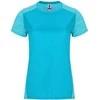 Roly Techniniai marškinėliai trumpomis rankovėmis ZOLDER WOMAN Turquoise/heather turquoise