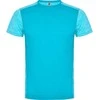 Roly Techniniai marškinėliai trumpomis rankovėmis ZOLDER Turquoise/heather turquoise