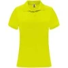 Roly Trumpų rankovių moteriški techniniai polo marškinėliai MONZHA WOMAN Fluoro geltona