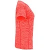 Roly Moteriški trumpų rankovių reglano marškiniai iš poliesterio AUSTIN WOMAN Heather fluor coral