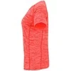 Roly Moteriški trumpų rankovių reglano marškiniai iš poliesterio AUSTIN WOMAN Heather fluor coral