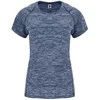 Roly Trumpų rankovių techniniai marškiniai moterims AUSTIN WOMAN Heather navy mėlynas