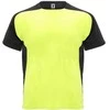 Roly Trumpų rankovių techniniai reglano marškinėliai BUGATTI Fluoro geltona/juoda