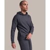 Roly Unisex džemperis su gobtuvu iš lengvo audinio MANASLU Heather juodas