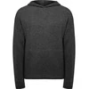 Roly Unisex džemperis su gobtuvu iš lengvo audinio MANASLU Heather juodas