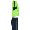 Roly Unisex sportinis komplektas iš trijų audinių derinio BOCA Fluoro žalia / tamsi mėlyna