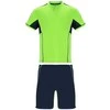 Roly Unisex sportinis komplektas iš trijų audinių derinio BOCA Fluoro žalia / tamsi mėlyna