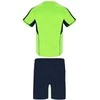 Roly Unisex sportinis komplektas iš trijų audinių derinio BOCA Fluoro žalia / tamsi mėlyna