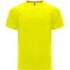 Roly Unisex techniniai marškinėliai su reglano rankovėmis MONACO Fluoro geltona