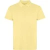 Roly Trumpų rankovių polo marškiniai, unisex, 100% medvilnė COBAIN Geltona saldžiai plauta