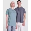 Roly Unisex trumpų rankovių polo marškiniai, 100% medvilnė COBAIN Antis žaliai plautas