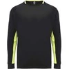 Roly Unisex vartininko marškinėliai PORTO Juoda/fluoro geltona