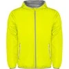 Roly Unisex vėjo striukė su gobtuvu ANGELO Fluoro geltona