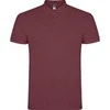 Roly Vyriški trumpų rankovių polo marškinėliai STAR Berry red