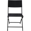 Lauko baldų komplektas Rattan Style Folding SDCZ01, Juodas