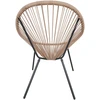 Lauko baldų komplektas Egg Chair (set of 3) SD-0144, Rudas
