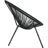 Lauko baldų komplektas Egg Chair (set of 3) SD-0144, Juodas