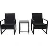 Lauko baldų komplektas Garden Rattan Furniture Set AJ-R07, Juodas