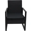 Lauko baldų komplektas Garden Rattan Furniture Set AJ-R07, Juodas