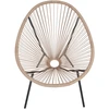 Lauko baldų komplektas Egg Chair (set of 3) SD-0144, Rudas