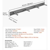 VEVOR 1 vnt. lentynos laikiklis 46 inch / 1168.4 mm