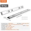 Vevor 10 porų 45 cm stalčių bėgelių
