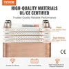 Vevor 100 plokštelių šilumokaitis 4*1-1/4" MNPT 5x12" 316L plienas