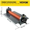 VEVOR 1000 mm rankinis šaltos ritininės laminatorius