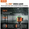 Vevor 100ft žalias kryžminis lazerinis gulsčias