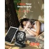 Vevor 10400mAh saulės ventiliatorius su LED žibintu