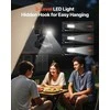 Vevor 10400mAh saulės ventiliatorius su LED žibintu