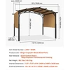 Vevor 10x10 ft lauko pergola su stogu