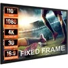 Vevor 110 colių 4K projektoriaus ekranas 16:9 formatas
