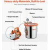 VEVOR 110 l/min vakuuminis siurblys su 11,36 l plienine kamera