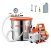 Vevor 110 l/min vakuuminis siurblys su 11,36 l plienine kamera