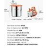 VEVOR 110 l/min vakuuminis siurblys su 11,36 l plienine kamera