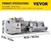 VEVOR 1100W mini metalo tekinimo staklės 220x750 mm