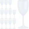 Relaxdays 12 plastikinių vyno taurių rinkinys 250 ml