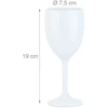 Relaxdays 12 plastikinių vyno taurių rinkinys 250 ml