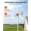 VEVOR 1200W 24V vėjo turbinos generatorius, 3 menčių rinkinys